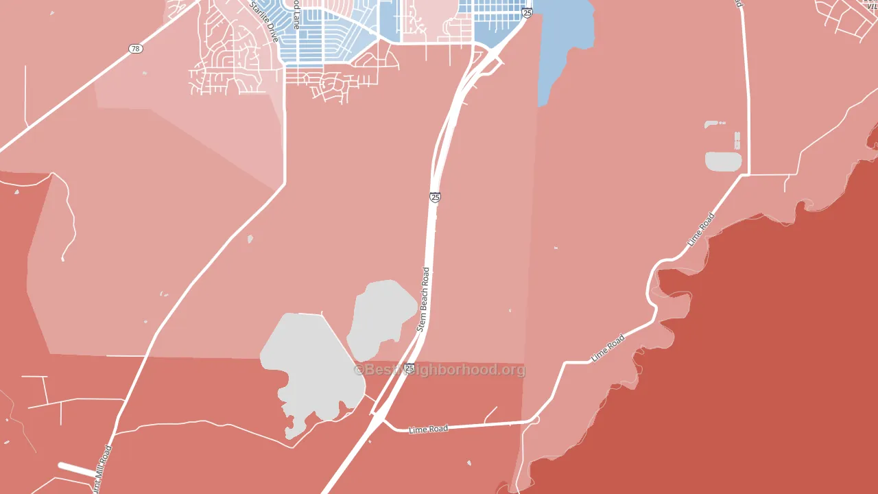 Salt Creek, CO block-group political-lean map