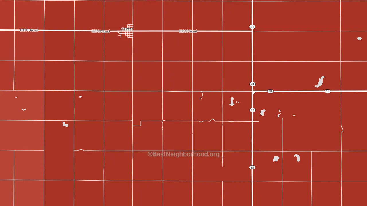 Salt Fork, OK block-group political-lean map