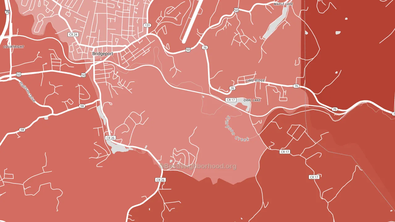 Saltwell, WV block-group political-lean map