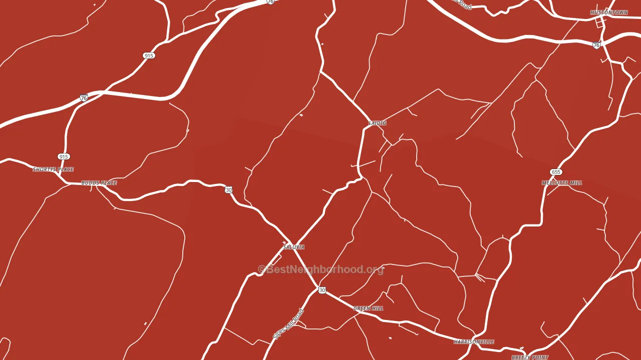 Saluvia, PA block-group political-lean map
