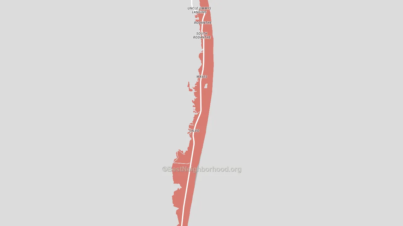 Salvo, NC block-group political-lean map