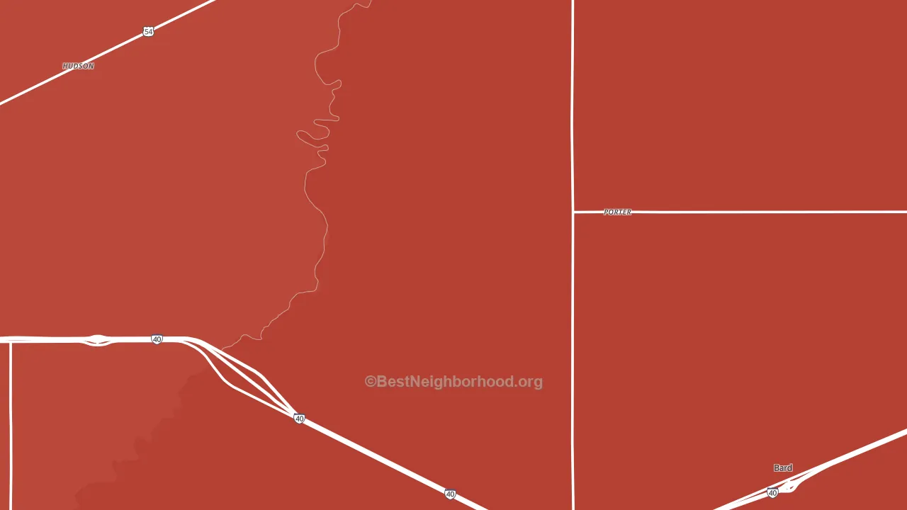 San Jon, NM block-group political-lean map