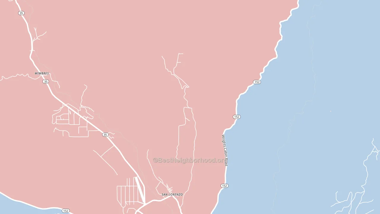 San Lorenzo, NM block-group political-lean map
