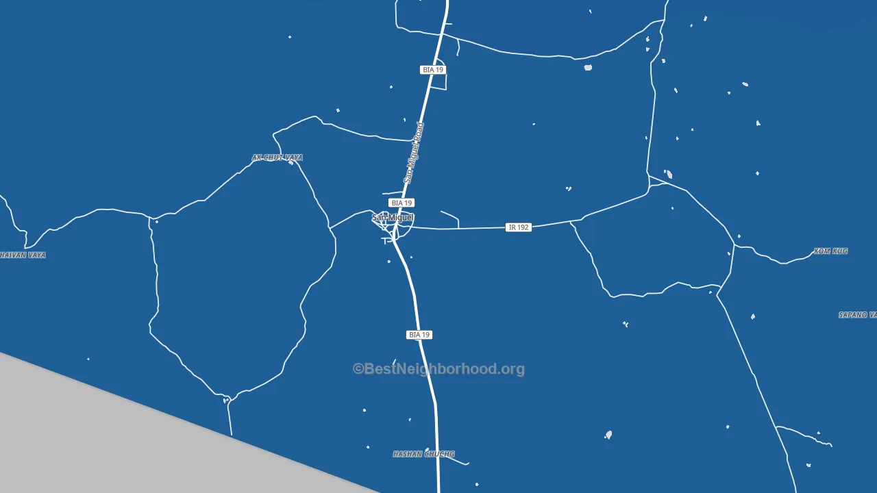 San Miguel, AZ block-group political-lean map