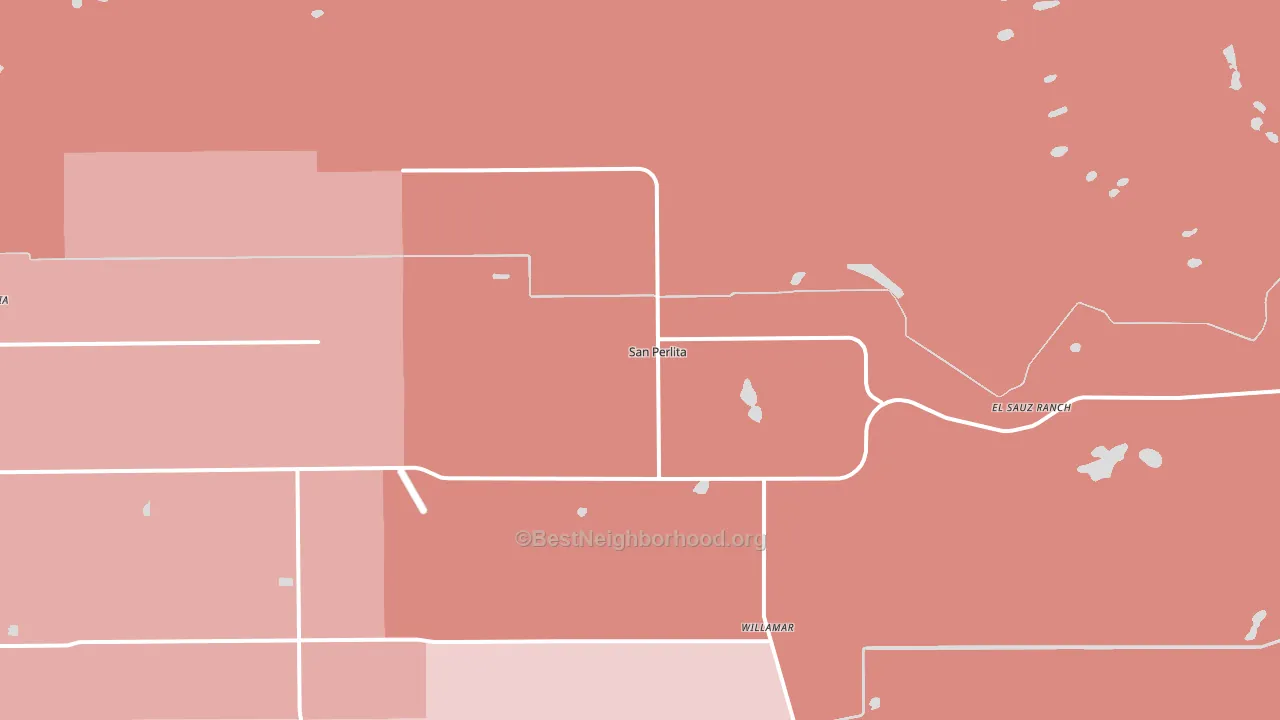 San Perlita, TX block-group political-lean map