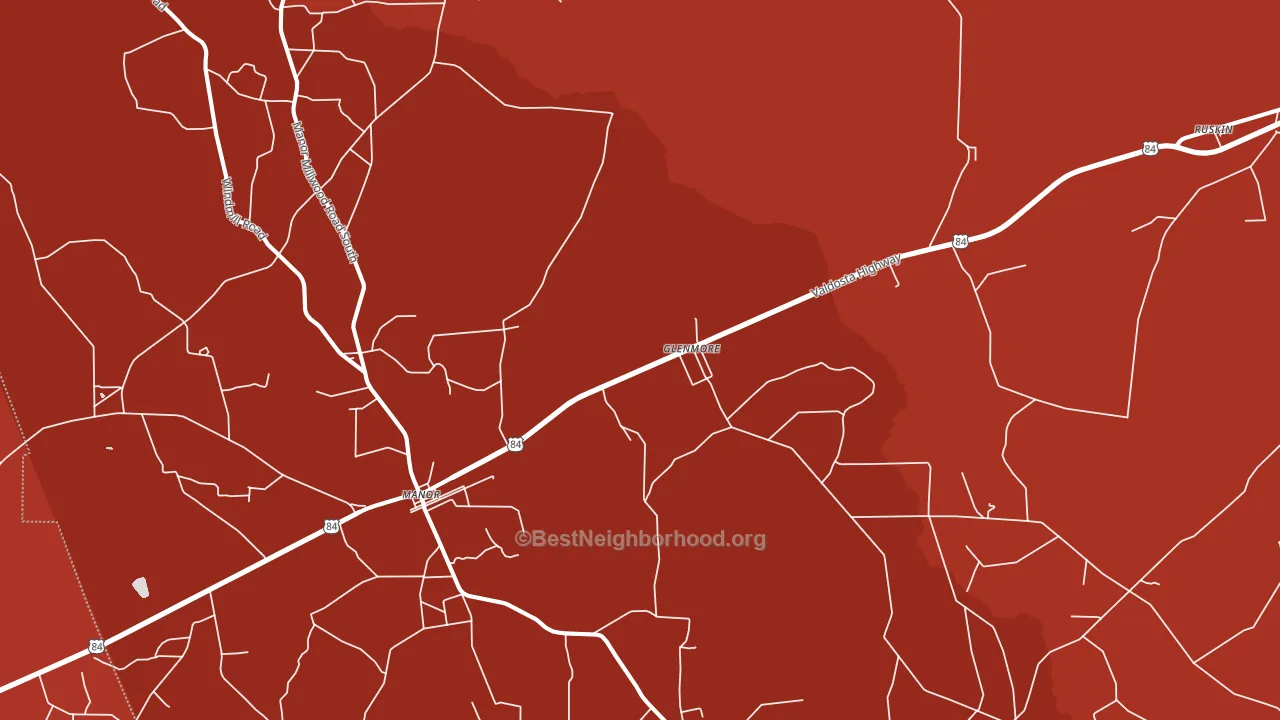Sand Hill, GA block-group political-lean map