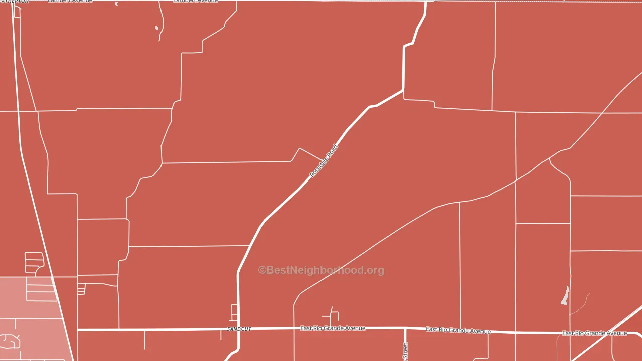Sandcut, IN block-group political-lean map