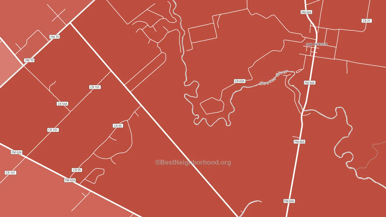 Sandy Hollow-Escondidas, TX block-group political-lean map