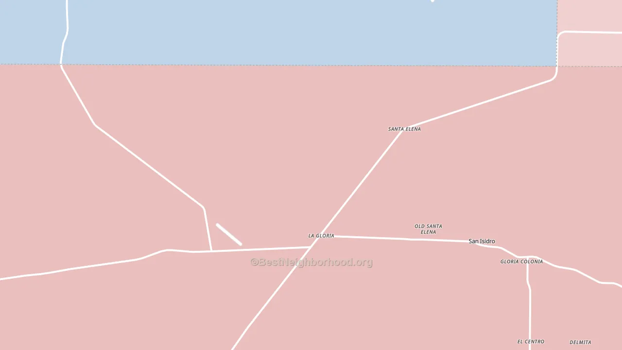 Santa Elena, TX block-group political-lean map