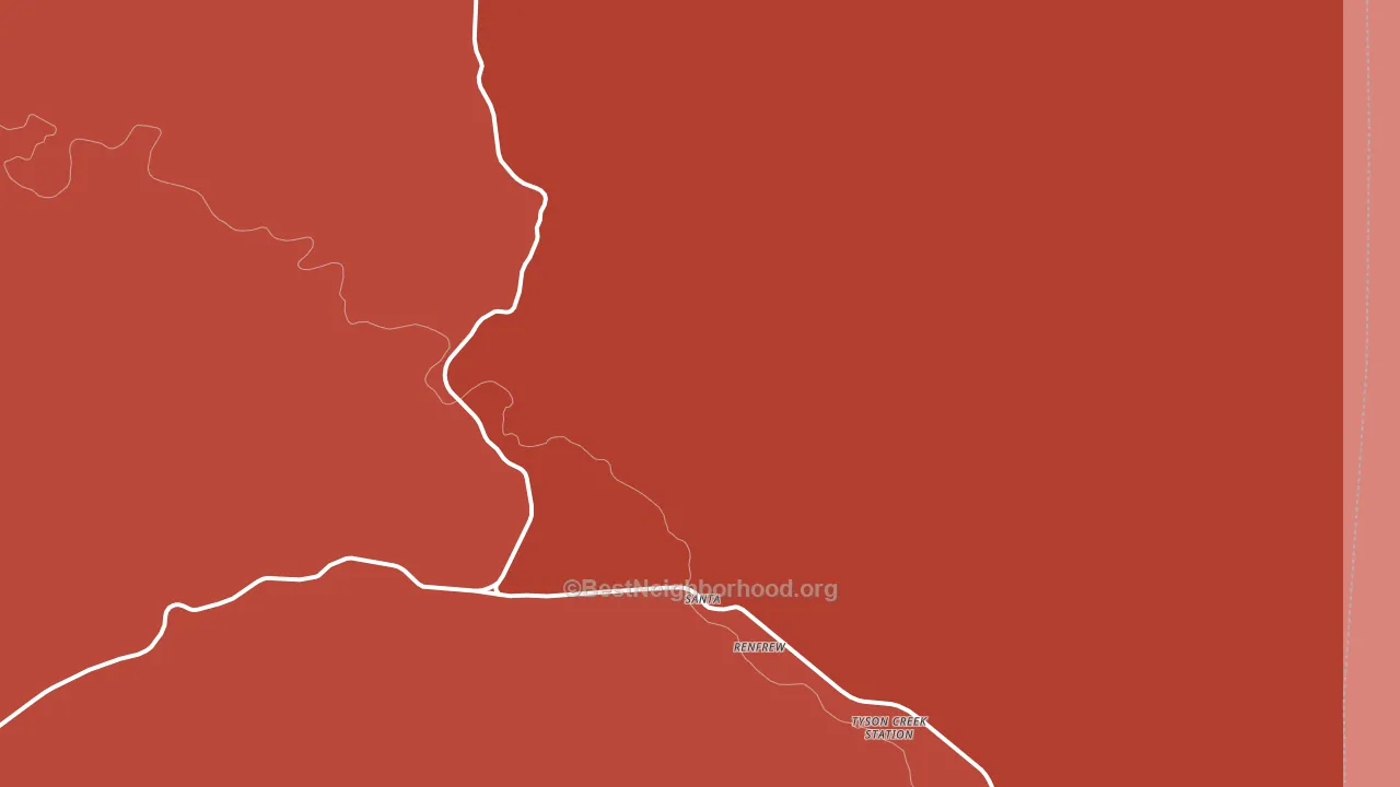 Santa, ID block-group political-lean map