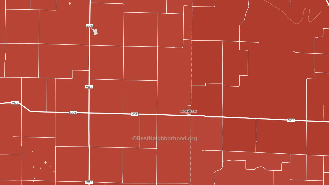 Santa Rosa, MO block-group political-lean map