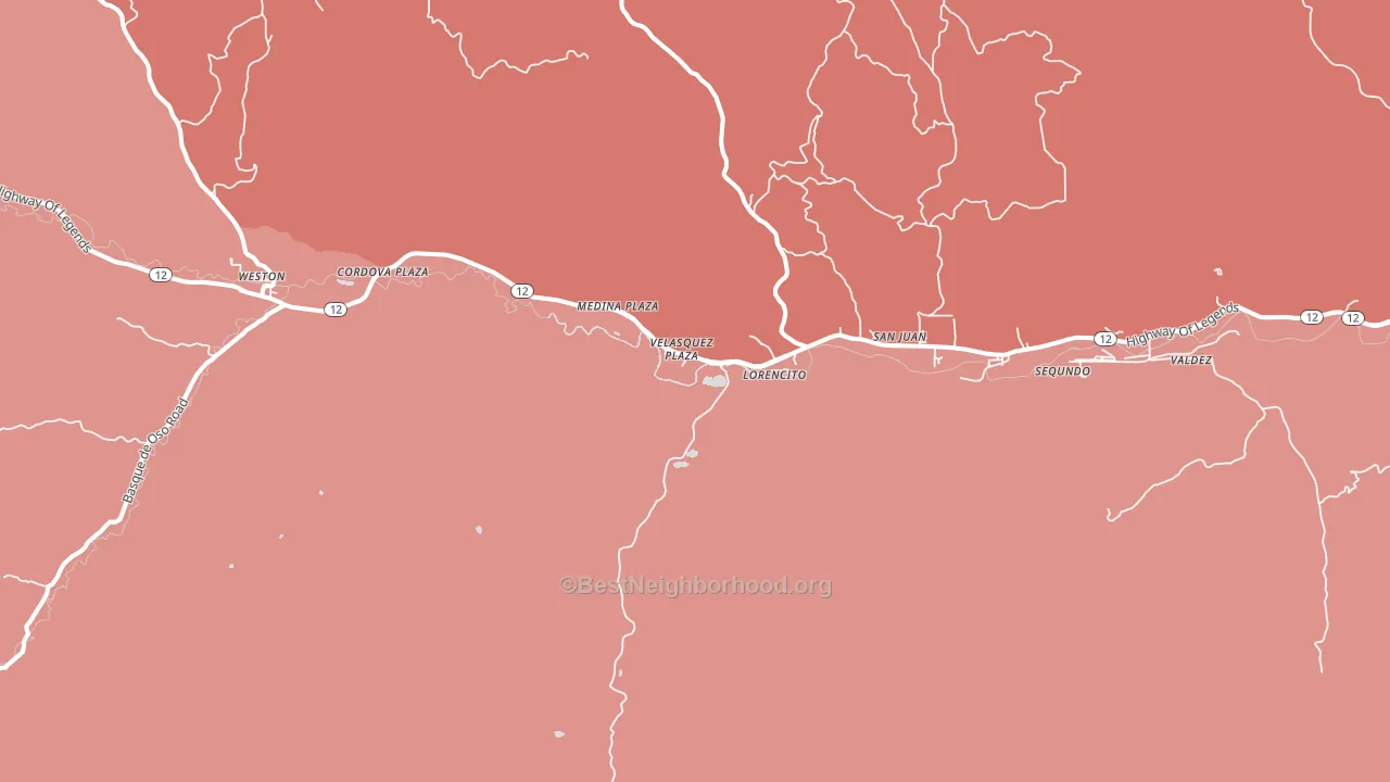 Sarcillo, CO block-group political-lean map