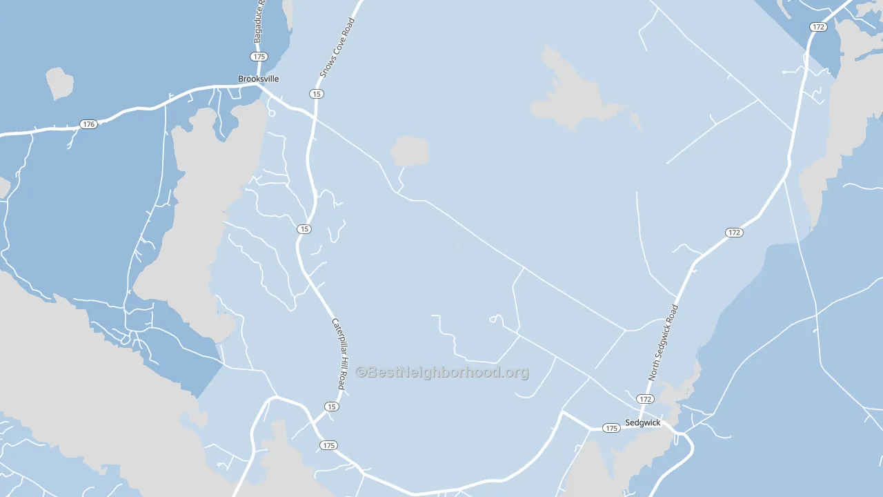 Sargentville, ME block-group political-lean map