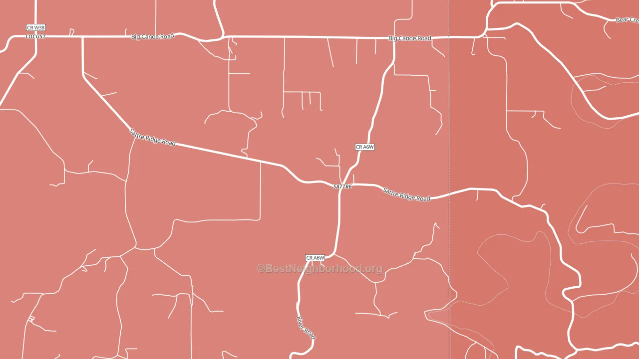 Sattre, IA block-group political-lean map