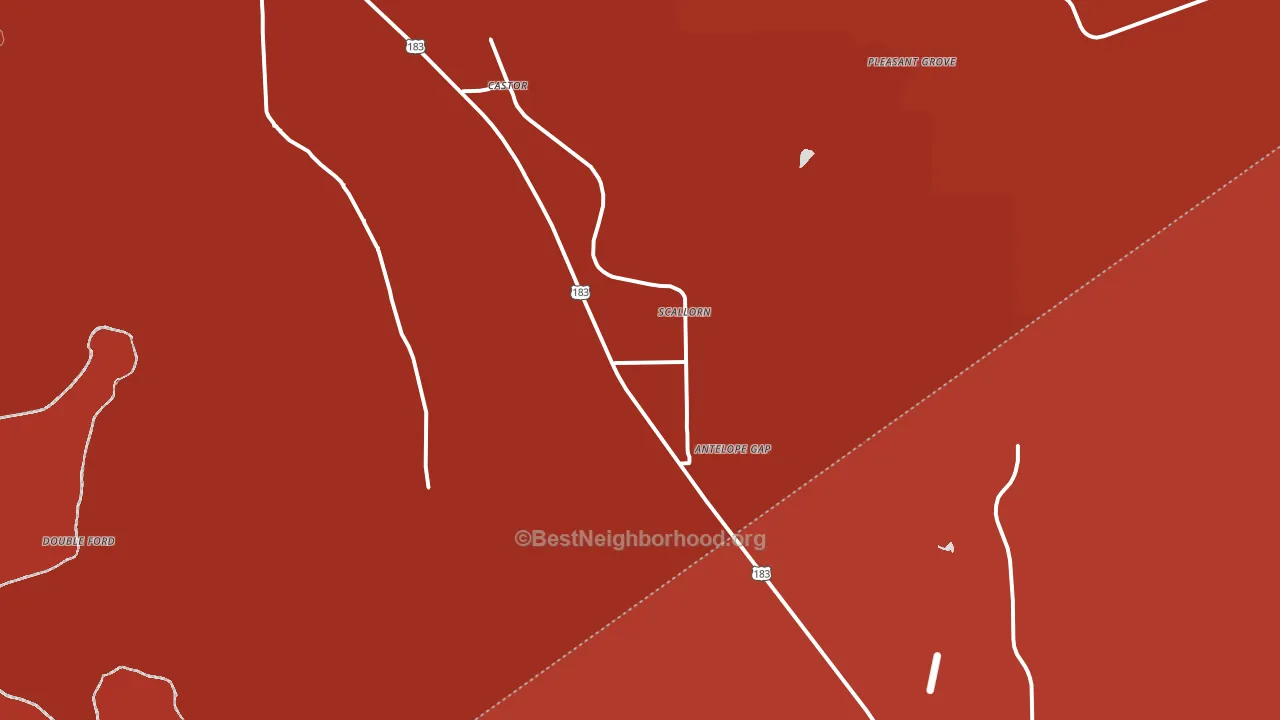Scallorn, TX block-group political-lean map