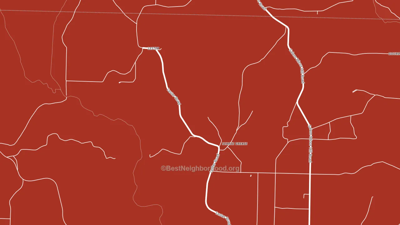 Scarce Grease, AL block-group political-lean map