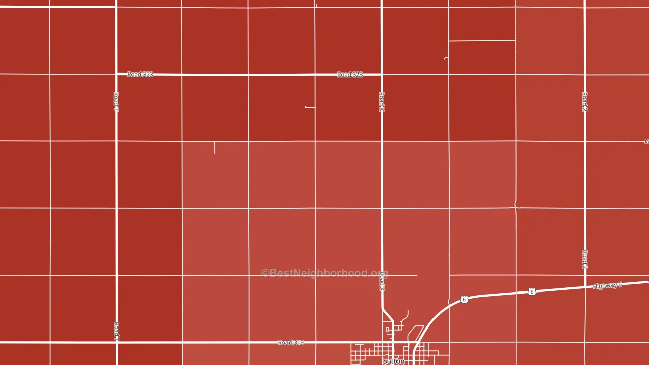 School Creek, NE block-group political-lean map