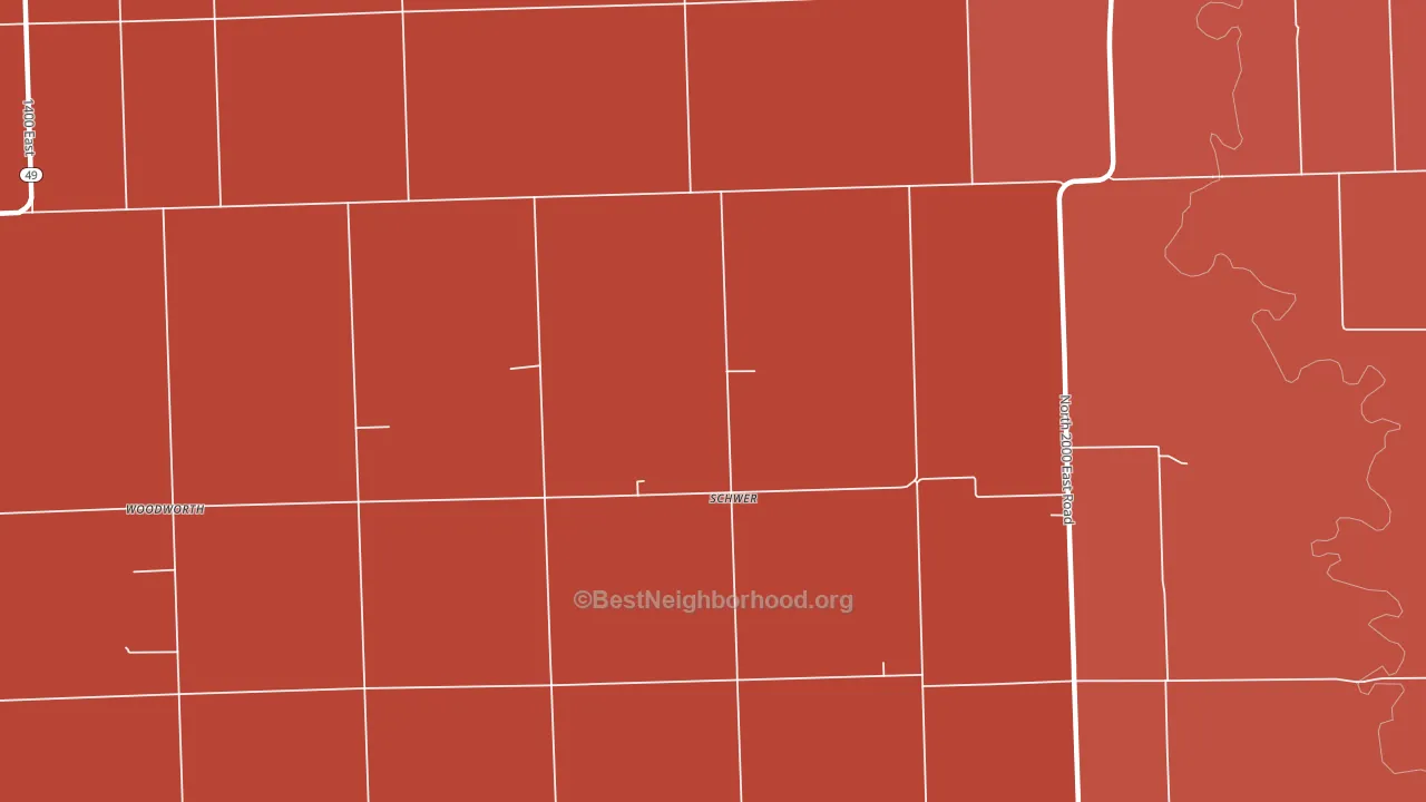 Schwer, IL block-group political-lean map
