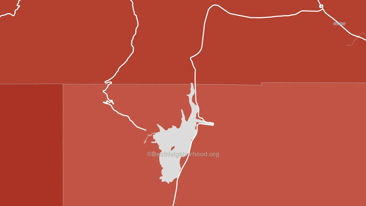 Scofield, UT block-group political-lean map