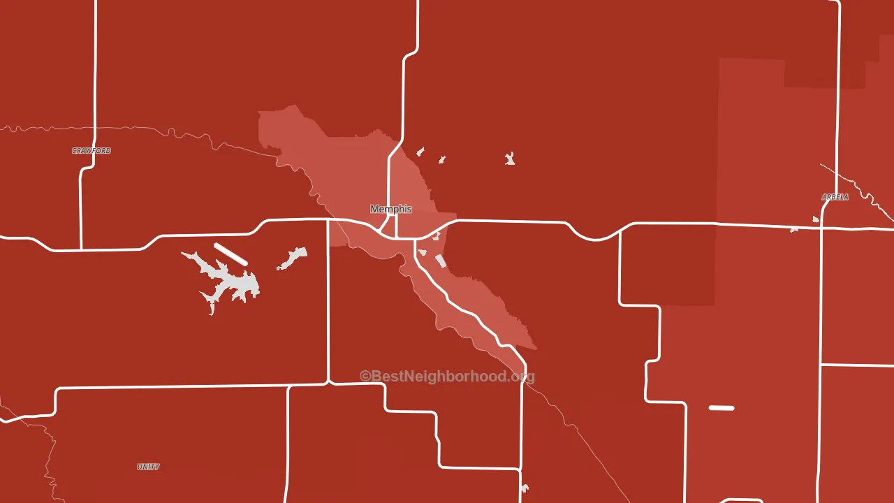 Scotland County, MO block-group political-lean map