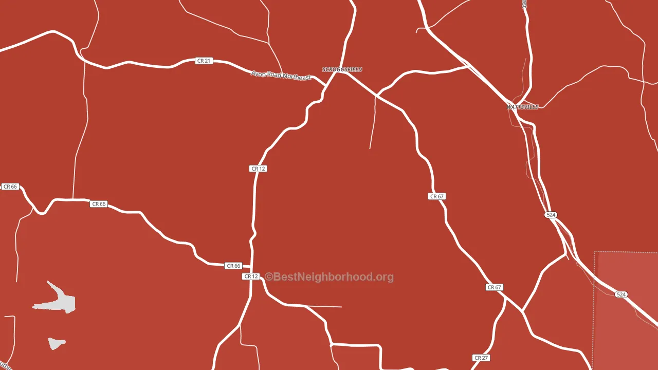 Scroggsfield, OH block-group political-lean map