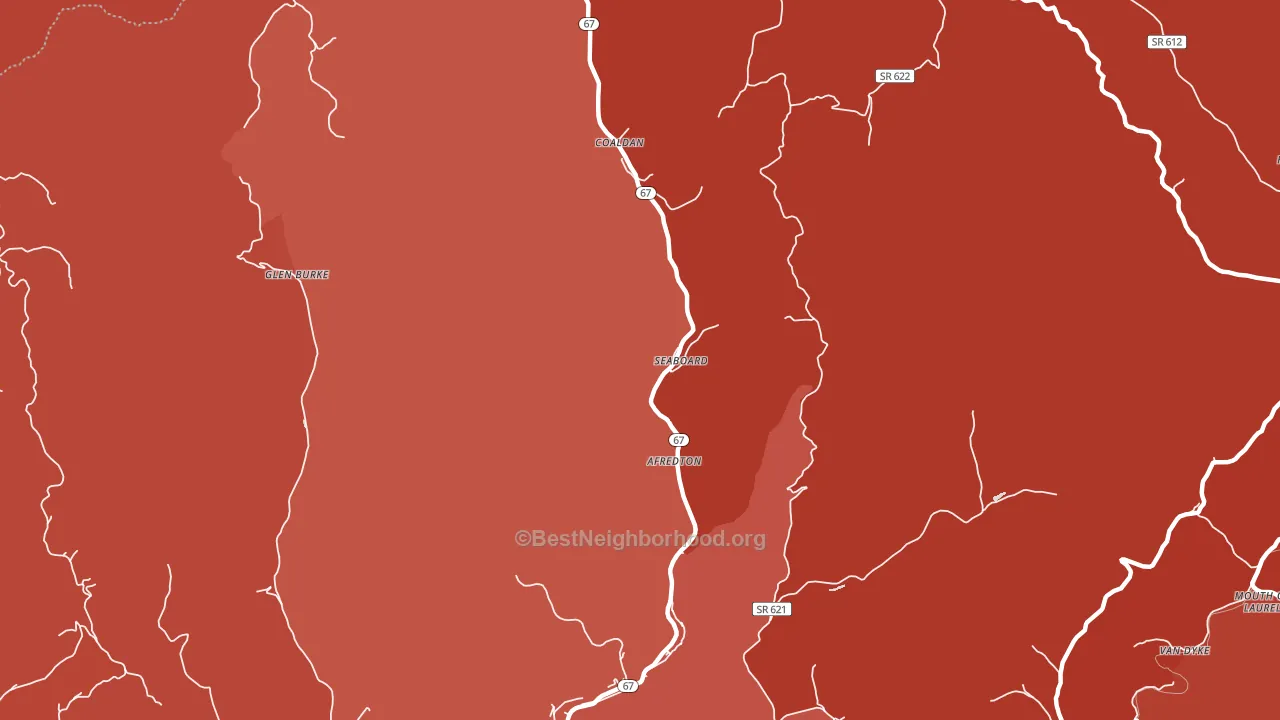 Seaboard, VA block-group political-lean map