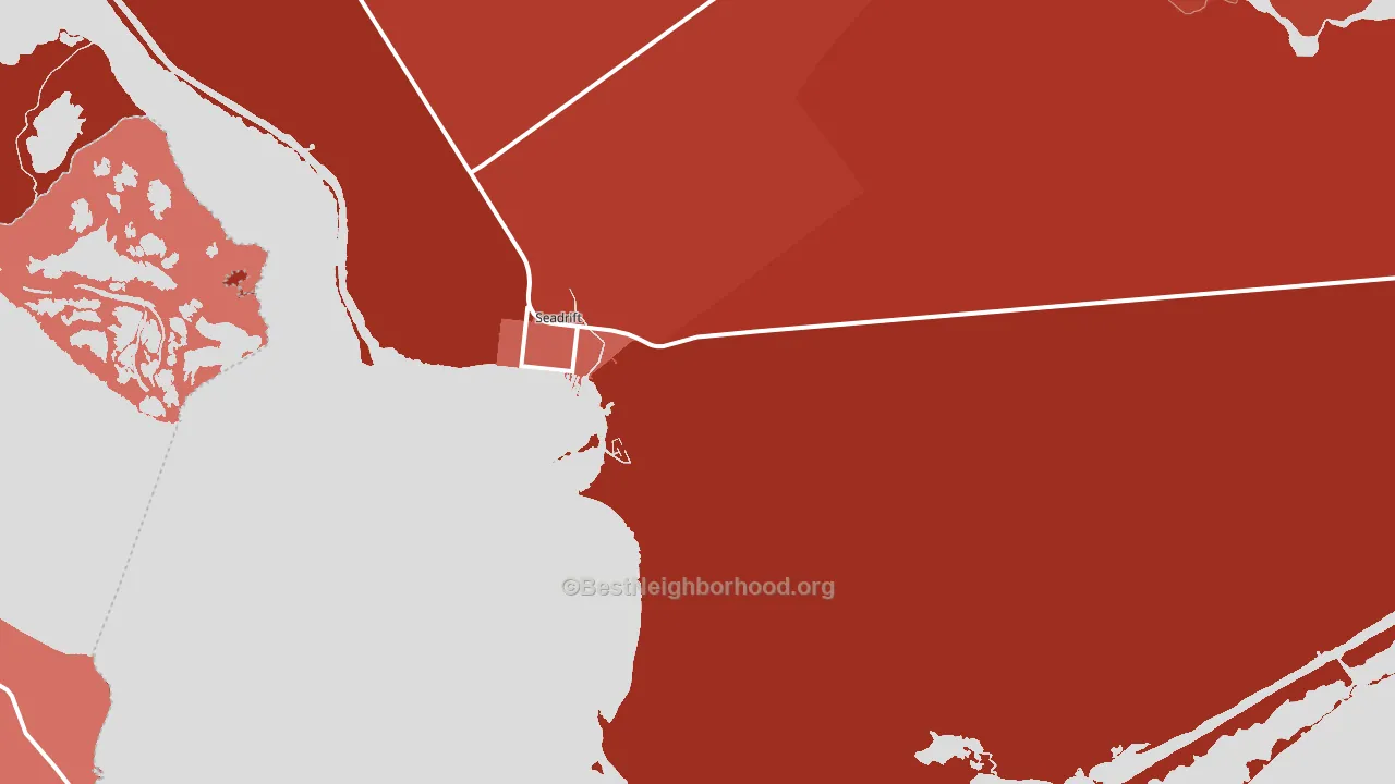Seadrift, TX block-group political-lean map