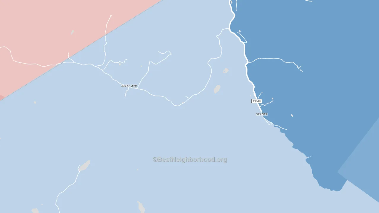 Seager, NY block-group political-lean map
