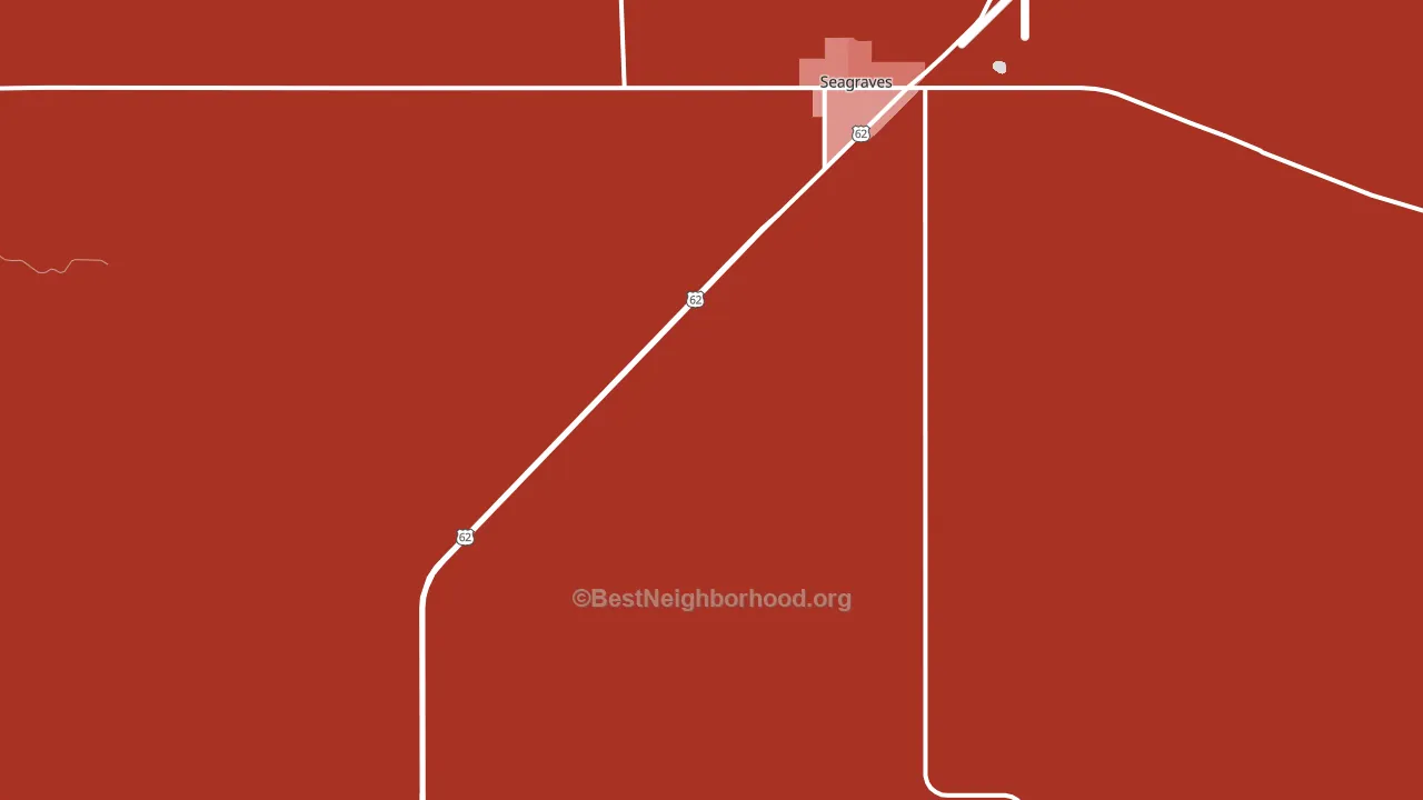 Seagraves, TX block-group political-lean map