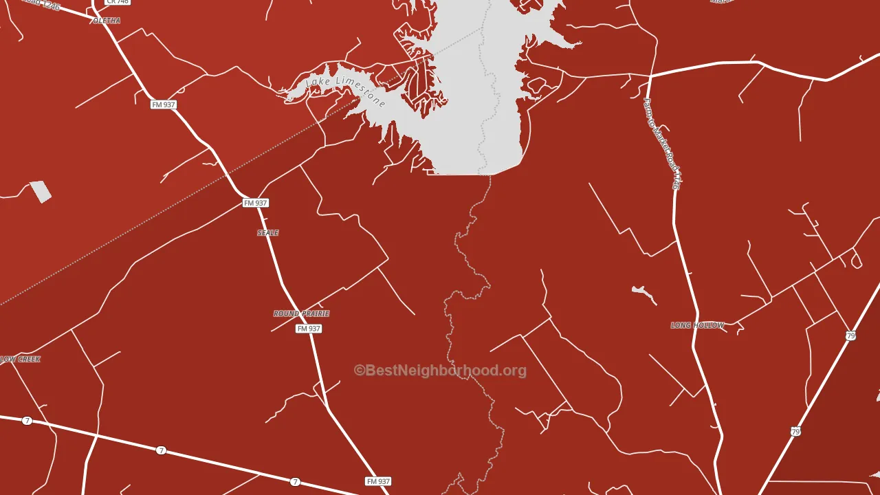 Seale, TX block-group political-lean map