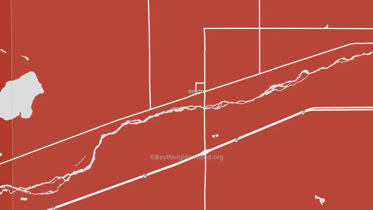 Sedgwick, CO block-group political-lean map