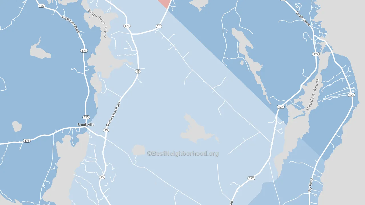 Sedgwick, ME block-group political-lean map