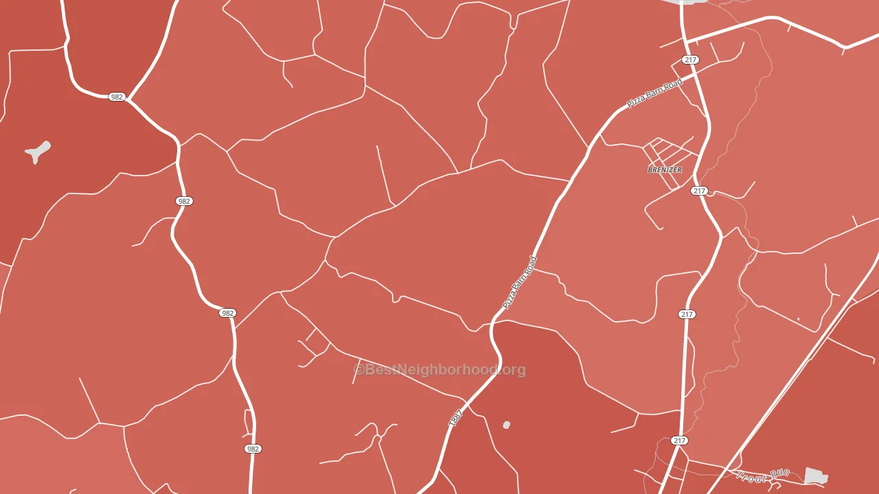 Seger, PA block-group political-lean map