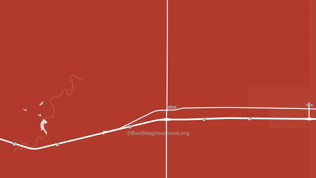 Seibert, CO block-group political-lean map