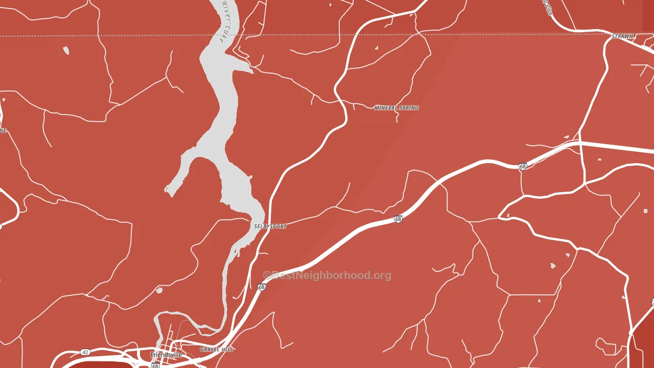 Selbysport, MD block-group political-lean map