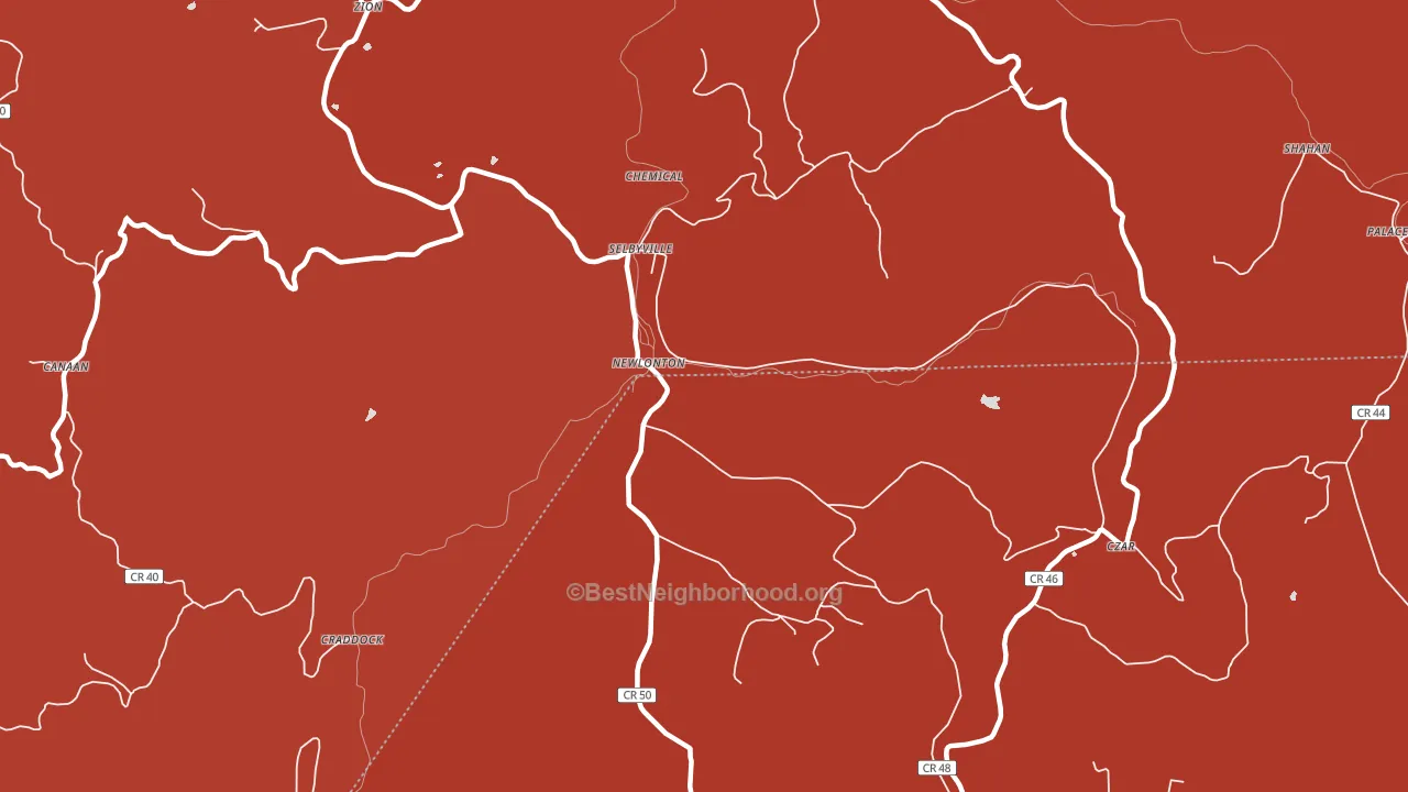 Selbyville, WV block-group political-lean map
