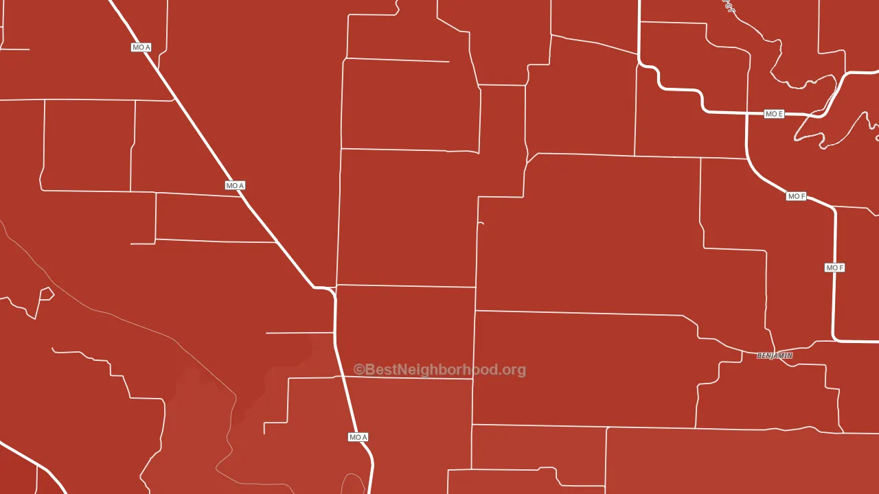 Sellers, MO block-group political-lean map