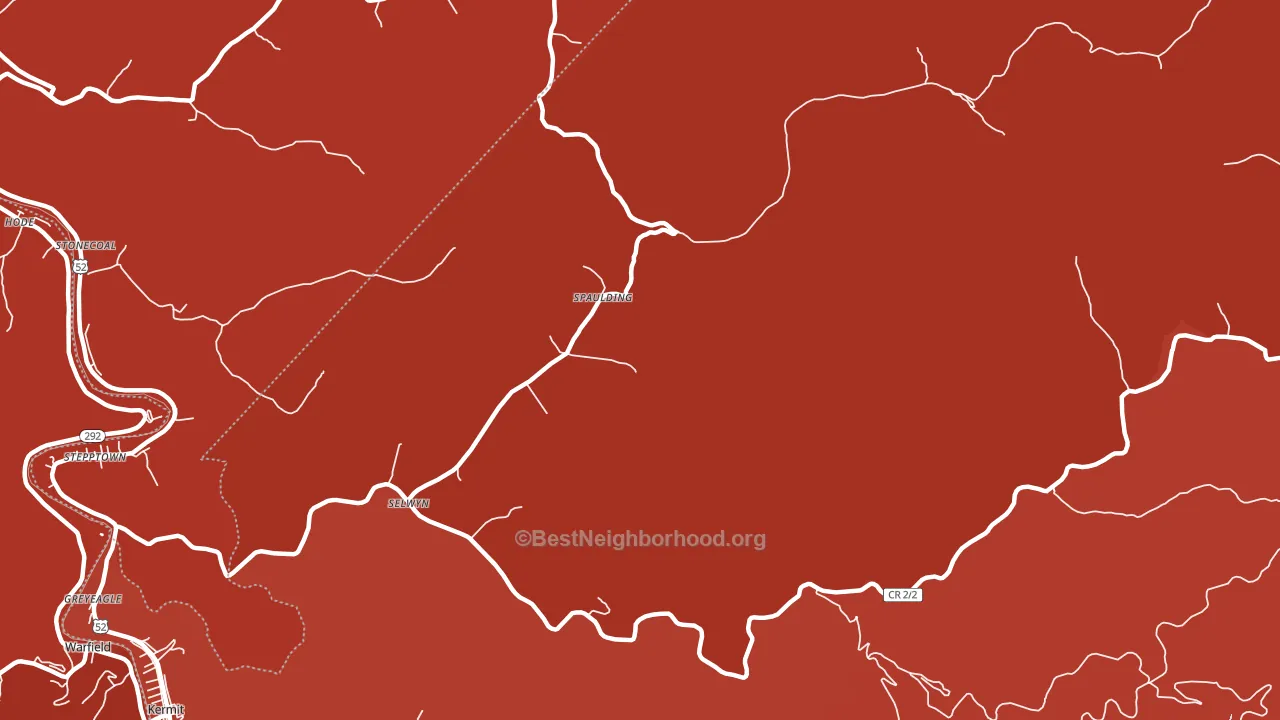 Selwyn, WV block-group political-lean map