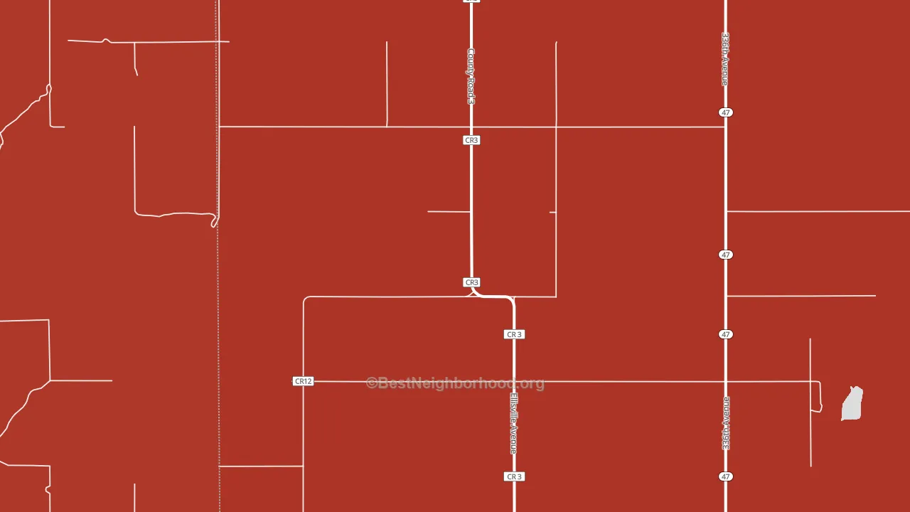 Seneca, SD block-group political-lean map