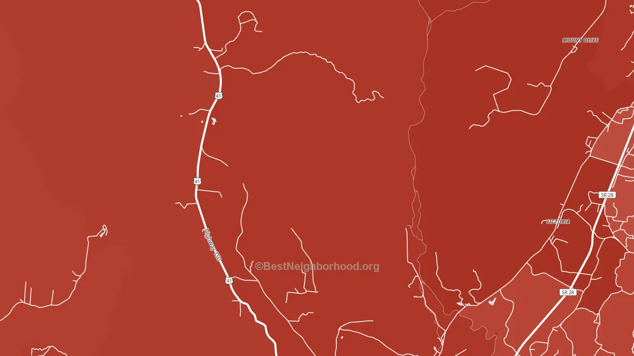 Sequatchie, TN block-group political-lean map