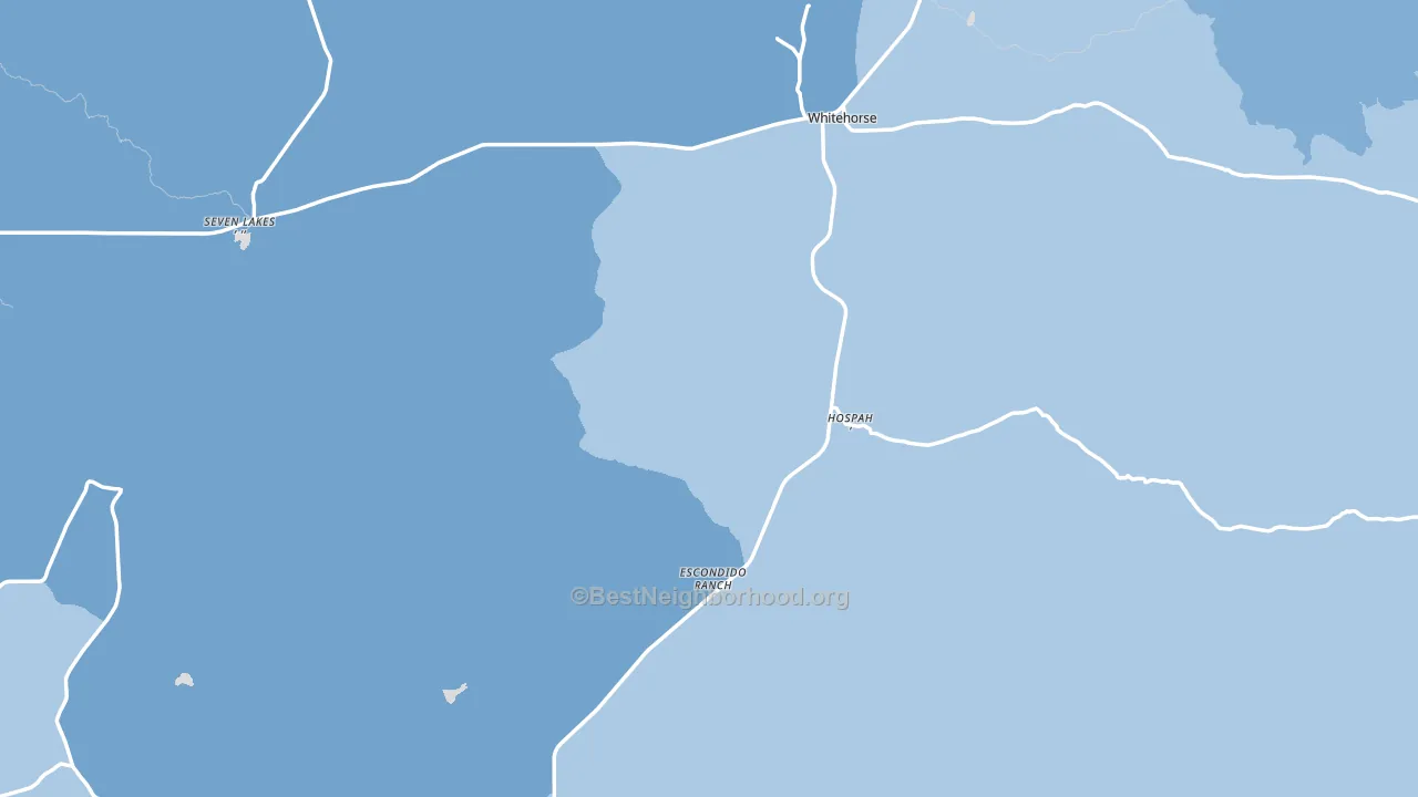 Seven Lakes, NM block-group political-lean map