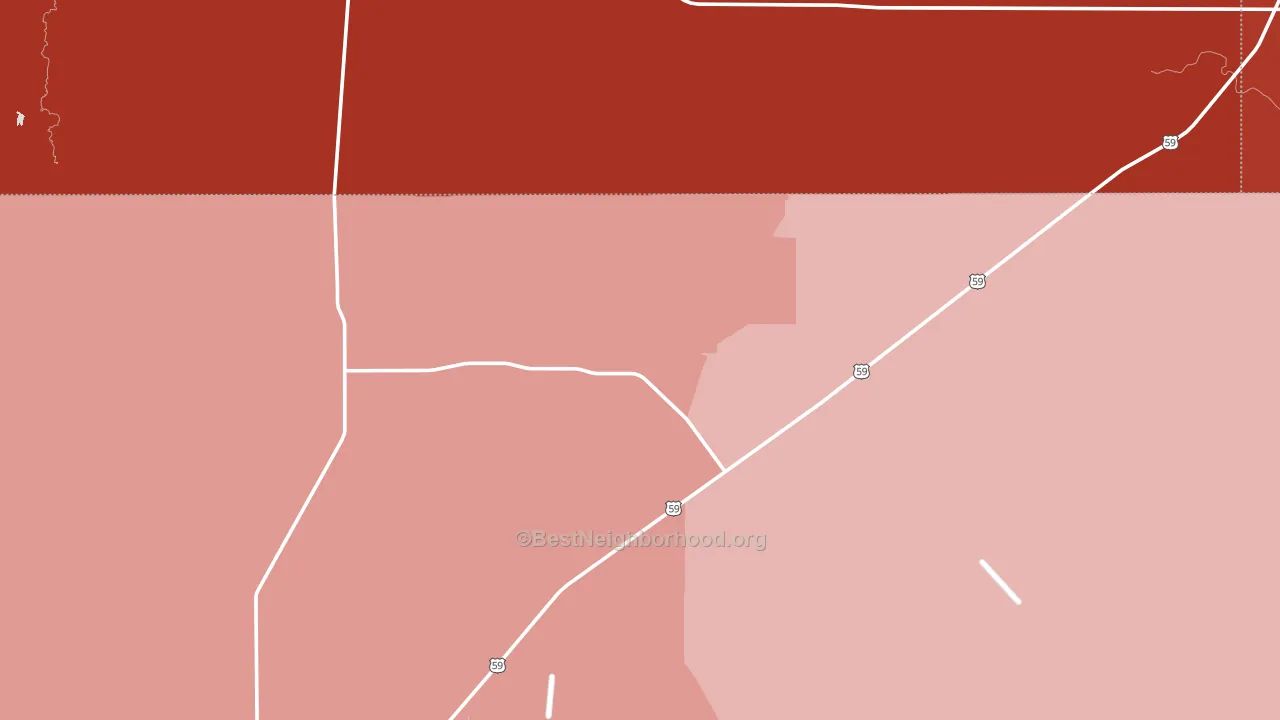 Seven Sisters, TX block-group political-lean map
