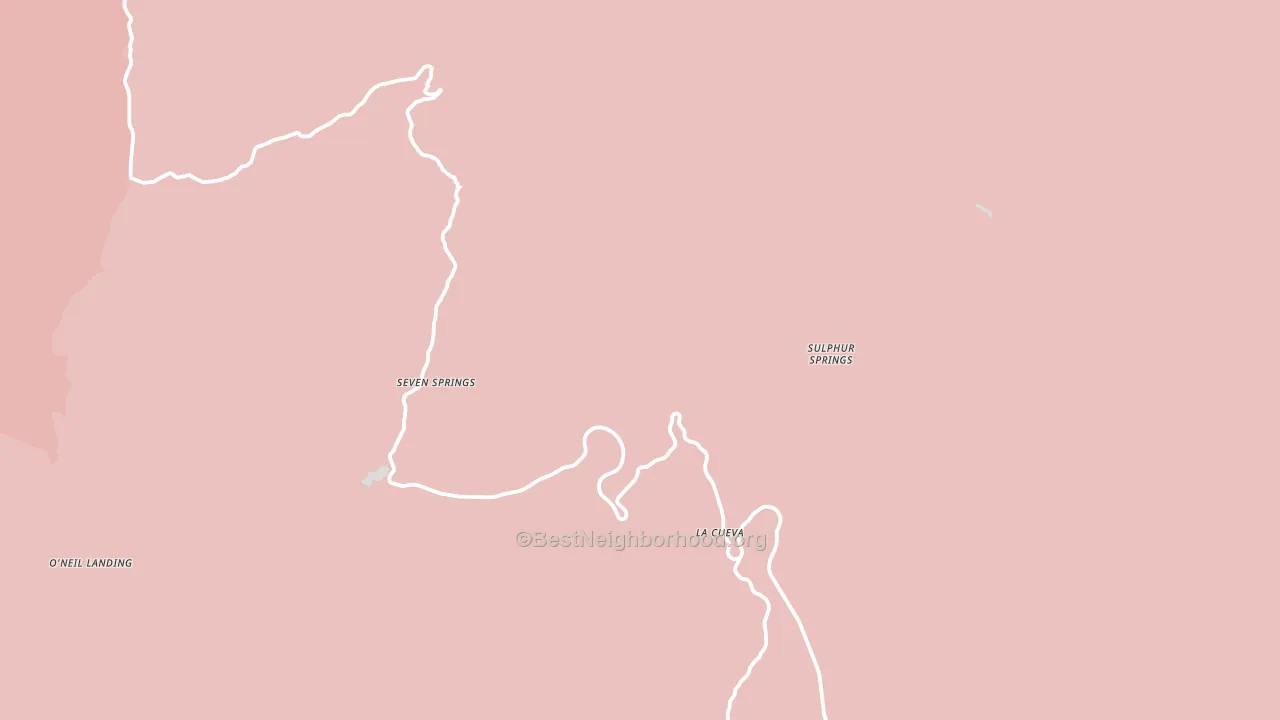 Seven Springs, NM block-group political-lean map