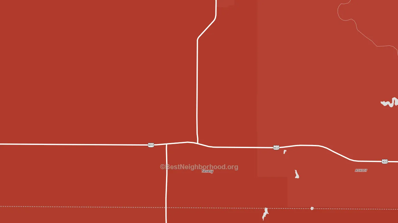 Severy, KS block-group political-lean map