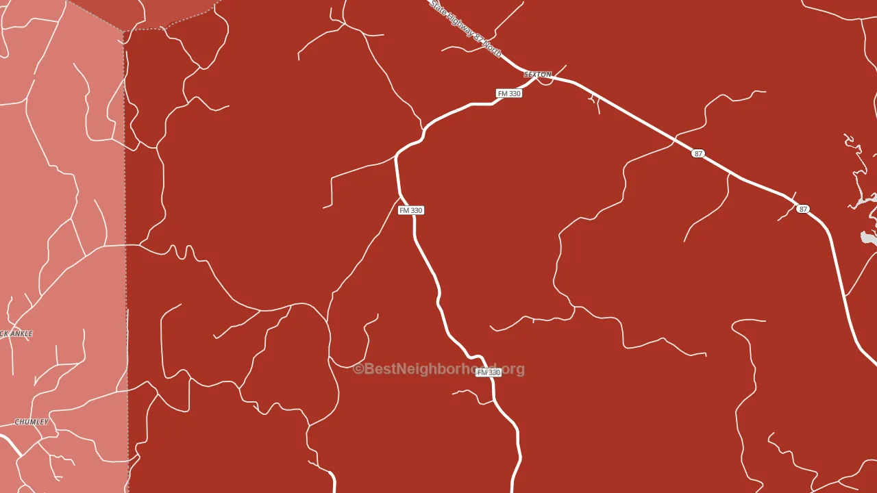 Sexton, TX block-group political-lean map
