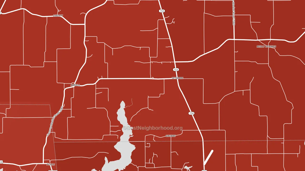 Seymore, TX block-group political-lean map