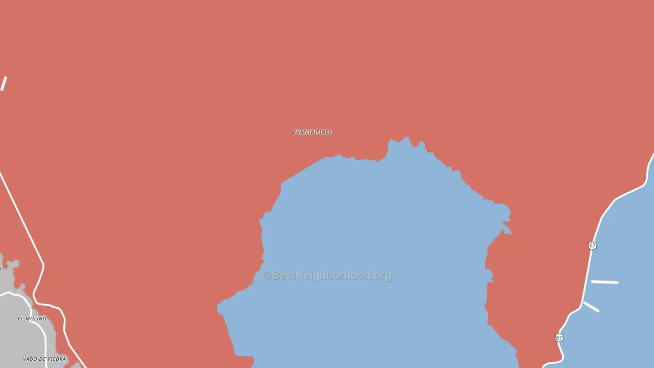 Shafter, TX block-group political-lean map