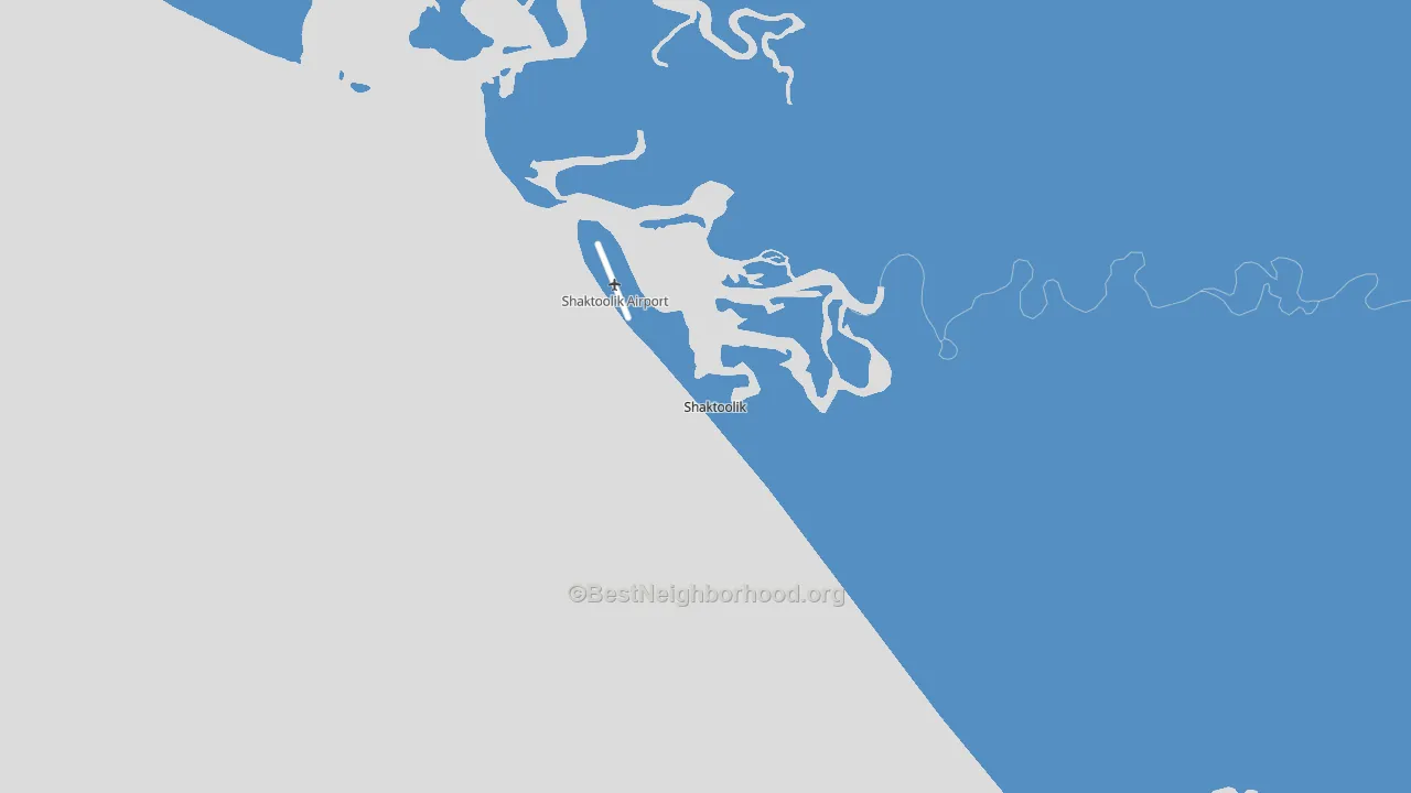 Shaktoolik, AK block-group political-lean map