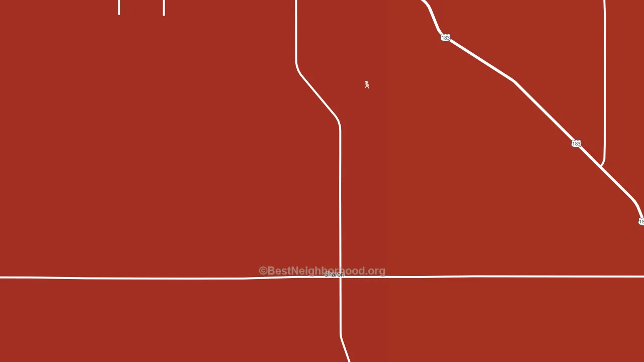 Sharon, OK block-group political-lean map