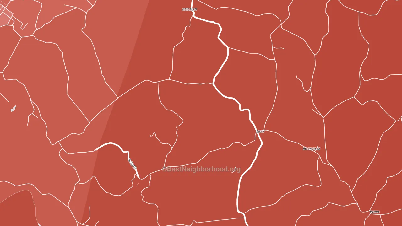 Shay, PA block-group political-lean map